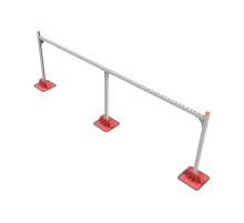 Опорная конструкция для гор. прямоуг. воздуховодов  TECHNORAPTOR LIGHTFOOT 3000х1000  KM-TR-LTF-SSHRAD-3000-1000  КМ - профиль