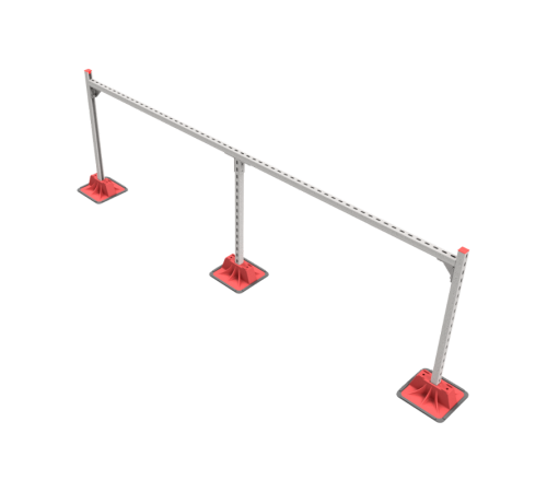 Опорная конструкция для гор. прямоуг. воздуховодов  TECHNORAPTOR LIGHTFOOT 3000х1000  KM-TR-LTF-SSHRAD-3000-1000  КМ - профиль