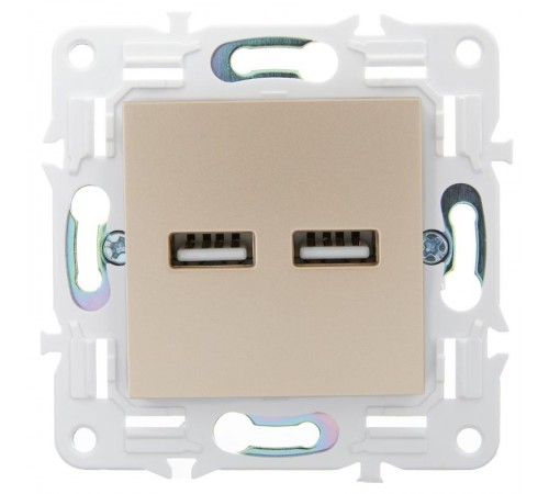 SKANDY Розетка USB A+A 3,1А SK-R15Sa песочный  SK-U21-D31-K98  IEK