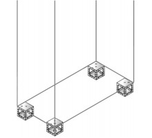 Угловые элементы цоколя H=100мм (4шт)  ZN1010X  ABB
