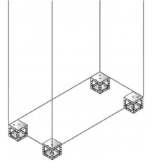 Угловые элементы цоколя H=100мм (4шт)  ZN1010X  ABB