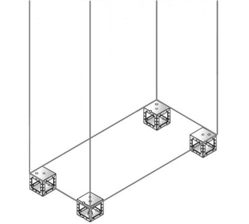 Угловые элементы цоколя H=100мм (4шт)  ZN1010X  ABB