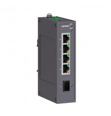 Промышленный неуправляемый коммутатор, 1100Base-X, SFP слот: 4 10/100Base-T(X) портов RJ45, 12-48В DC/18-30В AC, с резервированием  N1000-1SFP4T-P2