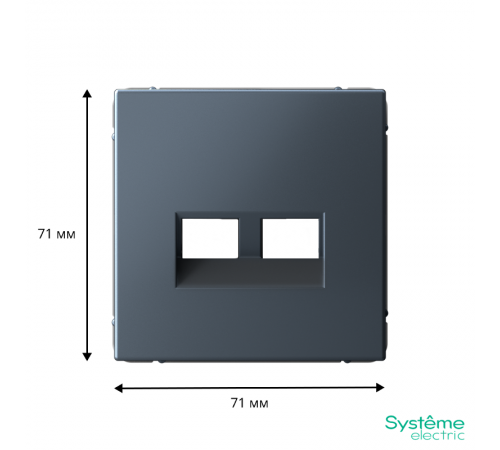 ArtGallery Грифель Накладка двойная для информационных функций типа Keystone  GAL000790  SE