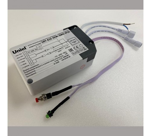 Блок аварийного питания для светодиодных панелей CLIP IN  UET-E30 40W/EMG IP20   UL-00006766  Uniel