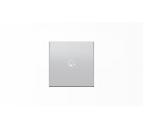 Накладка для механизма карточного выключателя с линзой подсветки и маркировкой, серия SKY, цвет серебристый алюминий2CLA851400A1301 ABB