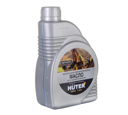 Масло моторное 10W-40 полусинтетическое для четырёхтактных двигателей, для техники, 1л.  73/8/1/1  HUTER