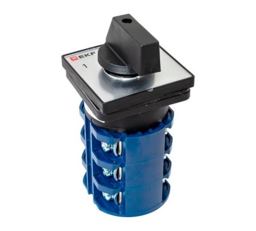 Переключатель кулачковый ПК-1-23 63А 3P "1-0-2" IP65  pk-1-23-63-65  EKF