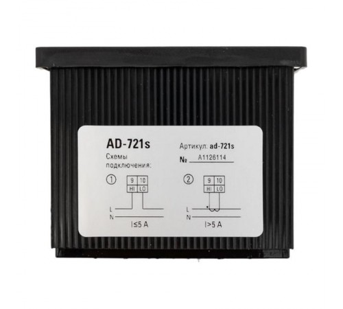 Амперметр AD-721s цифровой на панель 72x72 (квадратный вырез) однофазный в коротком корпусе PROxima  AD-721s  EKF