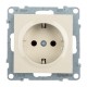 SUNO Силовая розетка 2К+З 16А 250В.Винтовые зажимы. Цвет "Слоновая кость"  721225  Legrand