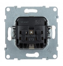 SUNO Силовая розетка 2К+З 16А 250В.Винтовые зажимы. Цвет "Слоновая кость"  721225  Legrand