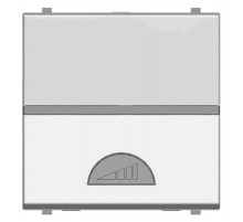 ABB Zenit Серебряный Светорегулятор нажимной 60-500W универсальный, (2 мод)  N2260.1 PL   2CLA226010N1301  ABB