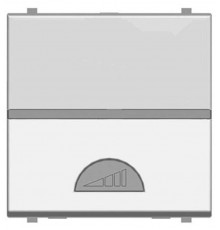 ABB Zenit Серебряный Светорегулятор нажимной 60-500W универсальный, (2 мод)  N2260.1 PL   2CLA226010N1301  ABB