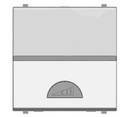 ABB Zenit Серебряный Светорегулятор нажимной 60-500W универсальный, (2 мод)  N2260.1 PL   2CLA226010N1301  ABB