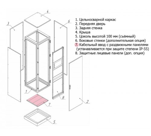 Кабельный ввод 490х450  31.044  МЕТЭЛ