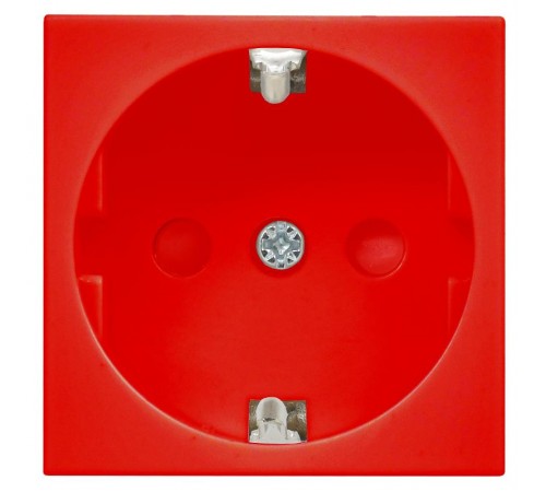 РКС-20-32-П-К Розетка с з/к 2к (на 2 модуля) ПРАЙМЕР красная  CKK-40D-RSZK2-K04-K  IEK