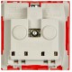 РКС-20-32-П-К Розетка с з/к 2к (на 2 модуля) ПРАЙМЕР красная  CKK-40D-RSZK2-K04-K  IEK