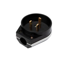 Вилка ВШ для электрической плиты 32 А, 250 В, 2Р+РЕ (ОУ) черная  11-8930  REXANT