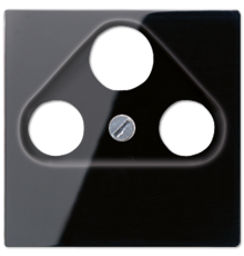 Крышка для SAT-TV-FM-розеток, фиксация винтом; дюропласт; черный; A500  A561PLSATSW  Jung