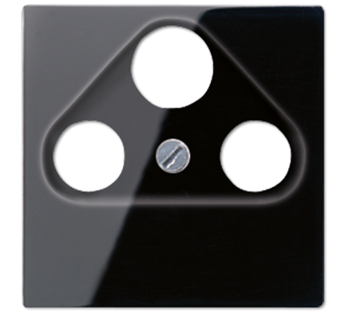 Крышка для SAT-TV-FM-розеток, фиксация винтом; дюропласт; черный; A500  A561PLSATSW  Jung