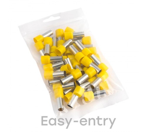 Наконечник штыревой втулочный изолированный НШвИ 25,0-16 (50шт.) EKF PROxima  nhvi-25.0-16  EKF