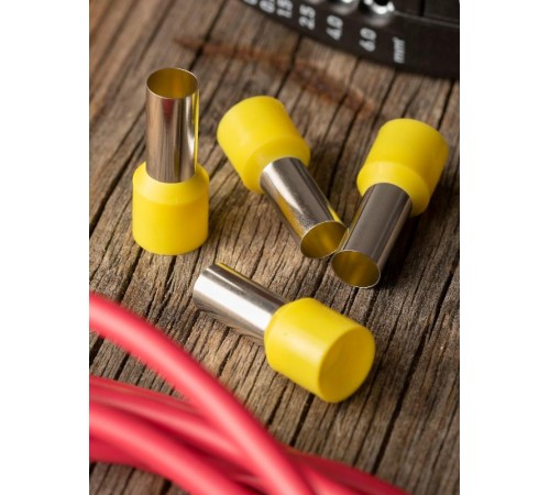 Наконечник штыревой втулочный изолированный НШвИ 25,0-16 (50шт.) EKF PROxima  nhvi-25.0-16  EKF