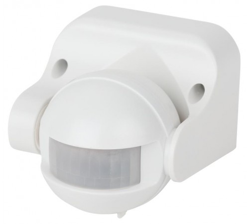 Датчик движения белый, макс. нагрузка MD 03  500Вт, угол обзора 140град., дальность 12м, монитори  Б0043809  ЭРА 