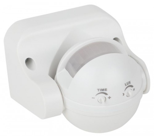 Датчик движения белый, макс. нагрузка MD 03  500Вт, угол обзора 140град., дальность 12м, монитори  Б0043809  ЭРА 