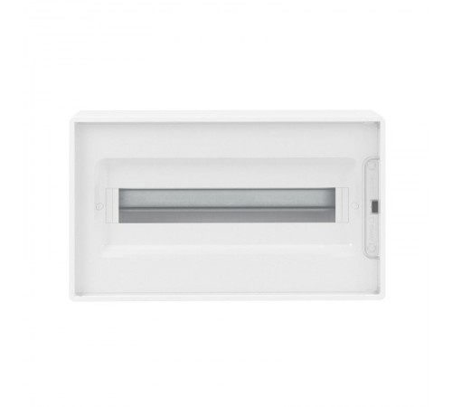 Щиток 18 мод настенный FRAME, белый с прозрачной дверцей, с 2 шинами PEN  на 8 и 10 отв.  F18W1WT  DKC