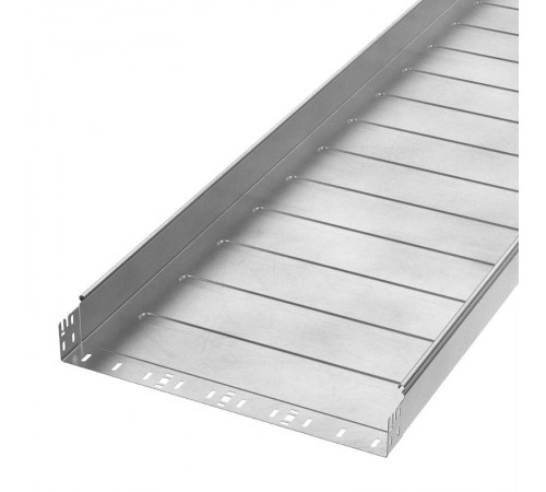 Лоток неперфорированный Профи INOX (AISI 304) 500х80x3000 (1,2 мм) (6 м/уп)  PR16.14053  Промрукав