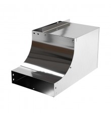 Угол CSSS 90 верт. внутр. переходник левый. осн.200 H100, AISI 304, в компл. с креп. эл. и соед. пластинами  ISULL1020KC  DKC