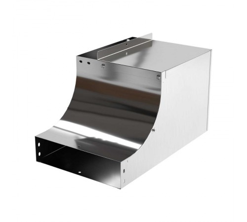 Угол CSSS 90 верт. внутр. переходник левый. осн.200 H100, AISI 304, в компл. с креп. эл. и соед. пластинами  ISULL1020KC  DKC