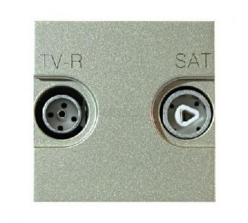 ABB Zenit Шампань Розетка TV-FM-SAT единственная, (2мод)  N2251.3 CV   2CLA225130N1901  ABB