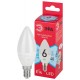 Лампа светодиодная RED LINE LED B35-6W-840-E14 R E14 / Е14 6 Вт свеча нейтральный белый свет  Б0051057  ЭРА