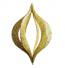 Елочная фигура "Сосулька складная 3D", 51 см, цвет золотой  502-321  NEON-NIGHT