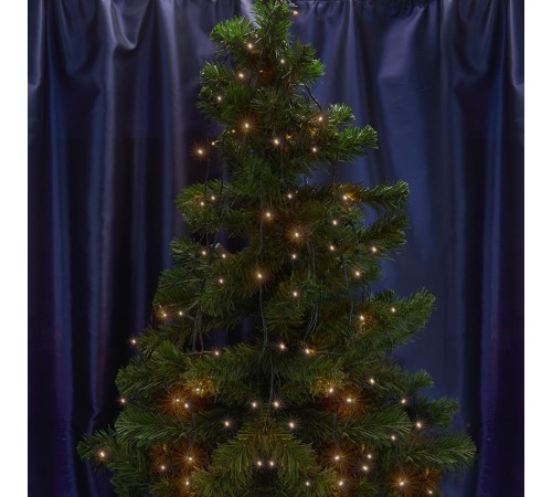 Гирлянда елочная  500 диодов  2700К, CL92   10 веток (5м) + 1.5м зеленый шнур, IP44  32377  FERON