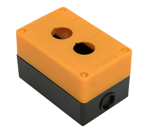 Корпус КП102 пластиковый 2 кнопки желтый EKF PROxima  cpb-102-o  EKF