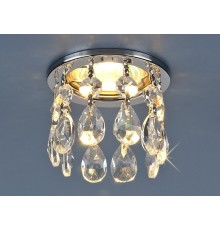 Светильник точечный встраиваемый 2055 MR16 CH/CL хром/прозрачный  a030711  Elektrostandard