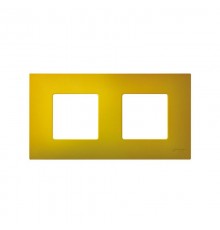 Simon 27 Накладка декоративная на рамку базовую, 2 поста, S27 Play, Arctic, жёлтый  2700627-081  Simon