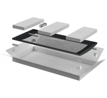 Дверь перфорированная для шкафа LINEA N 42U 600 мм черная  LN05-42U6X-DP  ITK