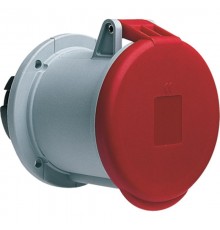 Розетка панельная с прямым унифицированным фланцем 263RU6, 63A, 2P+E, IP44, 6ч  2CMA167510R1000  ABB