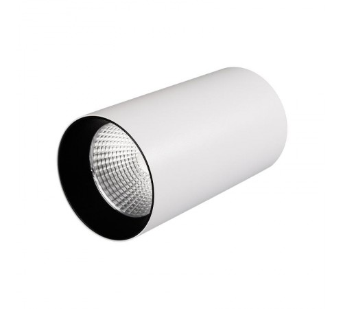 Светильник накладной SP-POLO-R85-1-15W Day White 40deg (White, Black Ring)  022939  Arlight
