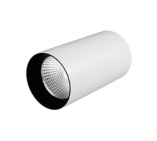 Светильник накладной SP-POLO-R85-1-15W Day White 40deg (White, Black Ring)  022939  Arlight