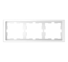 D-Life РАМКА 3-постовая, БЕЛ. ЛОТОС , SD  MTN4030-6535  Schneider Electric