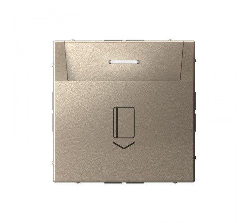 ArtGallery Шампань Выключатель карточный 10А, без задержки времени, быстрозажимные клеммы  GAL000514S  SE