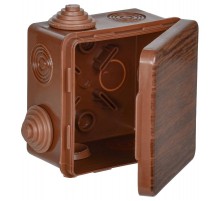 Коробка расп. КМ 80х80х50мм о/к IP54 7 вв. дуб  UKO31-080-080-050-K24-54  IEK