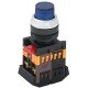 Кнопка ABLFP-22 синий d22мм неон/240В 1з+1р   BBT20-ABLFP-K07  GENERICA