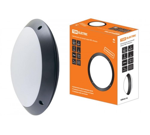 Светильник уличный настенный НБУ 05-60-001 Альтан 60Вт ЛН/КЛЛ/LED Е27 IP64 черный  SQ0328-0302  TDM