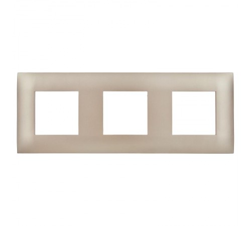 SKANDY Рамка 3-местная SK-F03Sa песочный  SK-M32-K98  IEK
