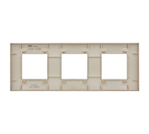 SKANDY Рамка 3-местная SK-F03Sa песочный  SK-M32-K98  IEK